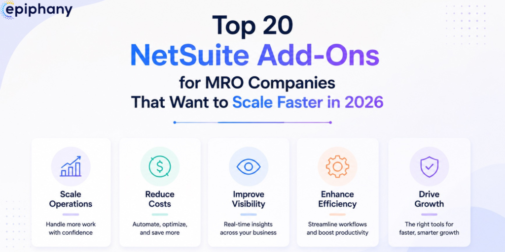 Top 20 NetSuite Add-Ons for MRO Companies That Want to Scale Faster in 2026